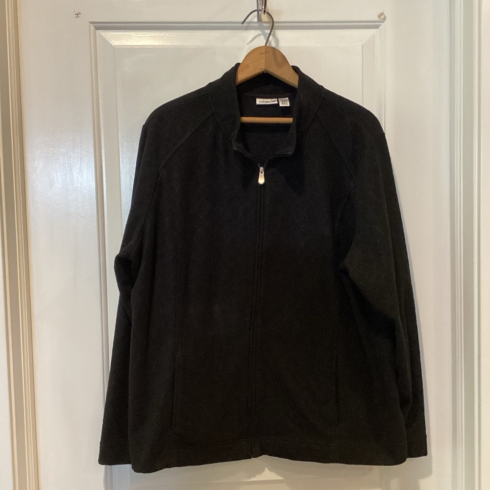 Croft & Barrow Charcoal Zip-Up Jacket